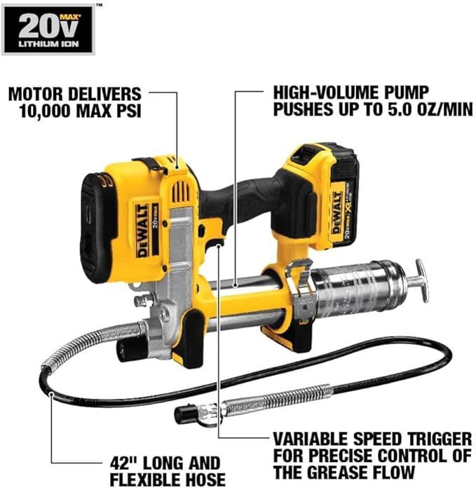 DCGG571M1 SHELL 20V MAX LITHIUM ION GREASE GUN KIT