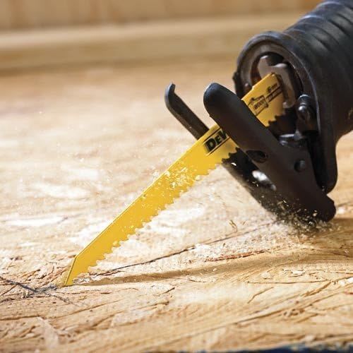 DW4802B25Z 6&quot;     6 TPI TAPER BACK BI-METAL RECIPROCATING BLADE (BULK 25)