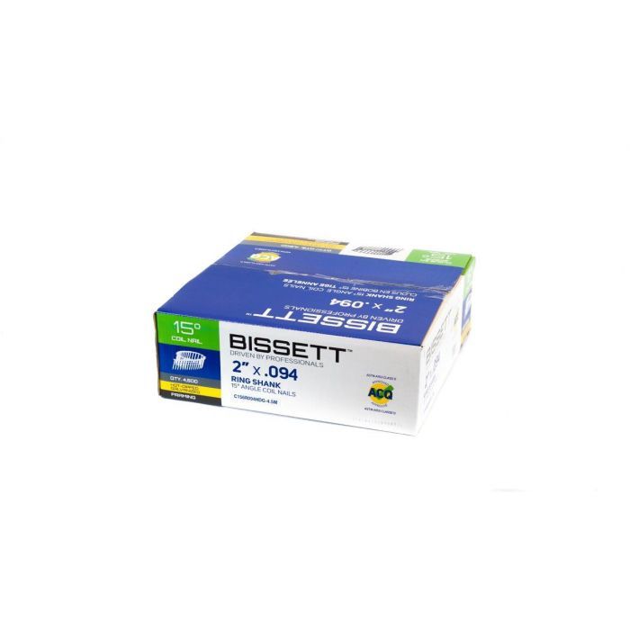 C156R094HDG 2&quot;x.094 Coil Nails 15 Degree HDG 4.5M