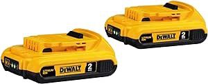 DCB203-2 20V MAX* Compact 2Ah Battery 2-Pack