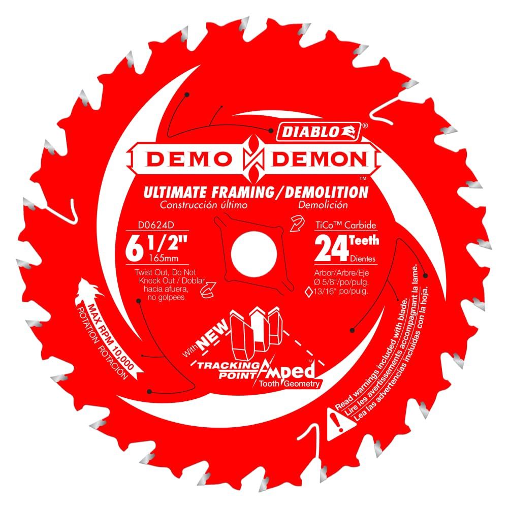 D0652TSL Diablo 6-1/2 52-Teeth Track Saw Blade for Laminate
