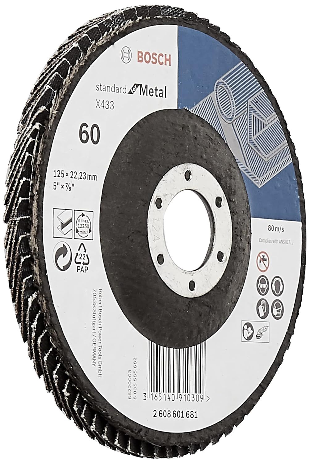 FDX2750060 Flap Discs 5&quot; - 60 grit