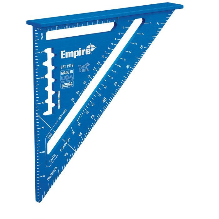 E2994 Empire 7-Inch Laser Etched Aluminum Rafter Square
