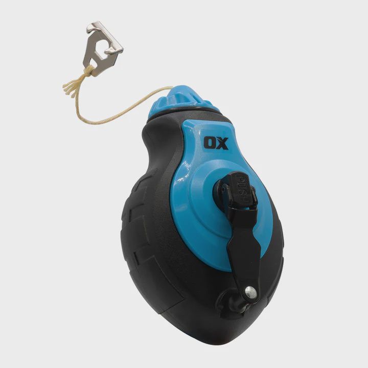 OX Pro Aluminum Body Chalk Reel with Kevlar Reinforced Line – 6:1 Gear Ratio