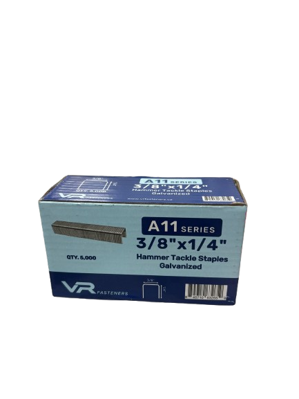 B38X14D 3/8X1/4Hammer Tackle Staples Galvanized-5M