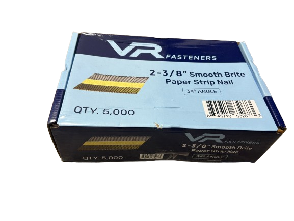 VR 2-3/8&#39;&#39; Smooth Brite Paper Strip Nail 34D-5M