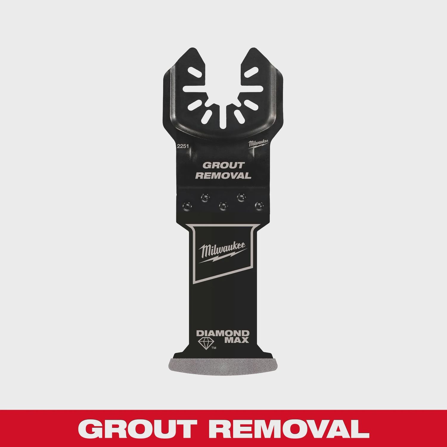 Milwaukee OPEN-LOK DIAMOND MAX  Diamond Grit Grout Removal Multi-Tool Plunge Blade