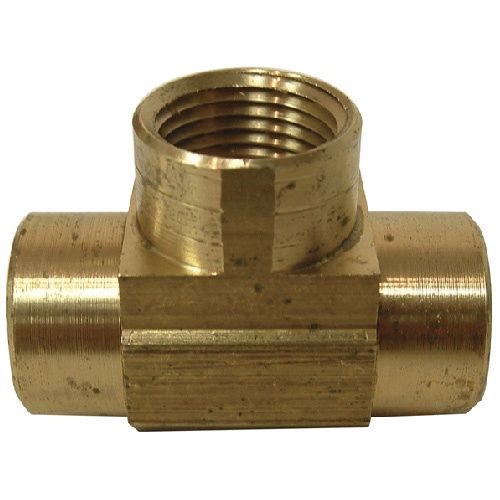 T-Fitting - Brass - 3/8&quot; x 3/8&quot; x 3/8&quot; - FIP x FIP x FIP