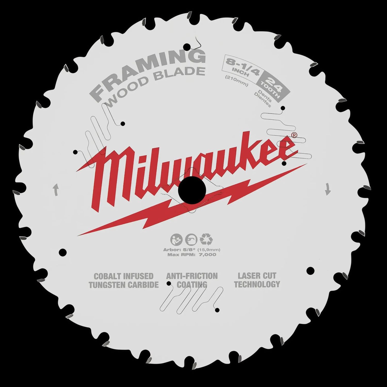 48-40-0820 8-1/4&quot; 24T FRAMING SAW B