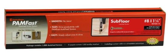 PamFast #8 x 1-1/4&quot; PAM Subfloor Yellow Zinc Screws WCYZ8114
