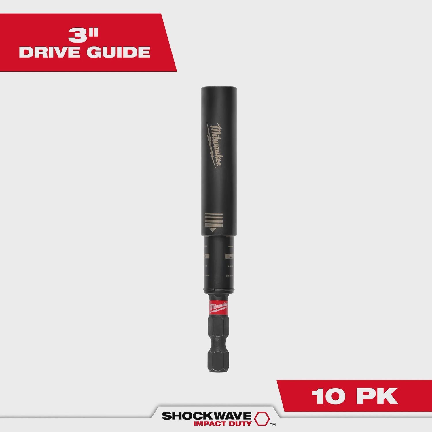 SHOCKWAVE Impact Duty 3&quot; Magnetic Drive Guide Bulk 10