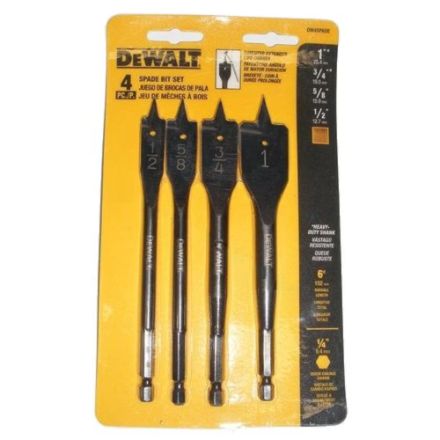 DEWALT 4-Piece Spade Bit Set