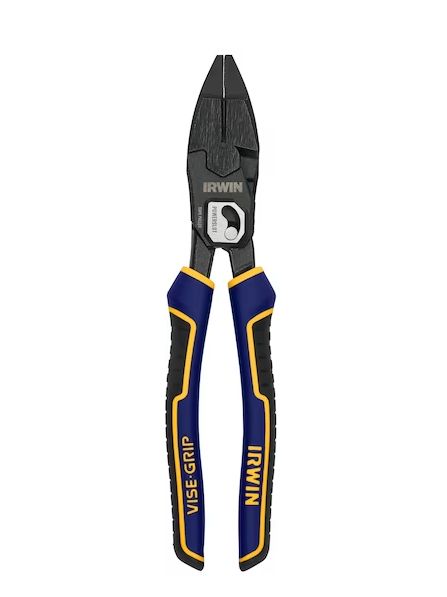 IRWIN 9.5&quot; HIGH LEVERAGE LINEMAN&#39;S PLIERS