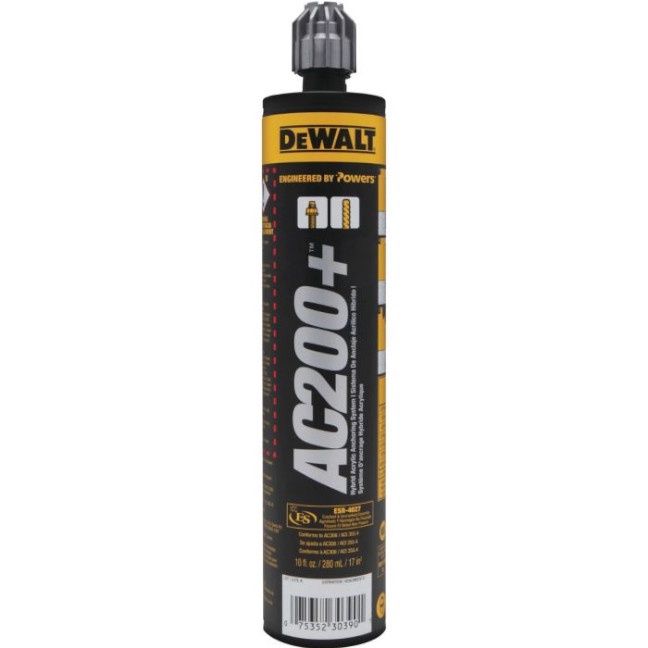 Powers PFC1271050 AC200+ Acrylic Injection Adhesive Anchoring System