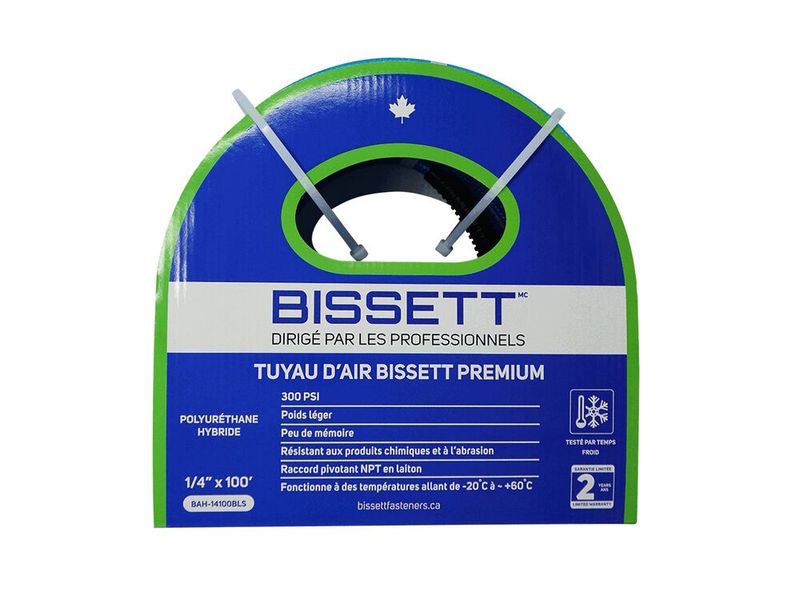 BAH-14100B 1/4" BISSETT HOSE 100' BLUE