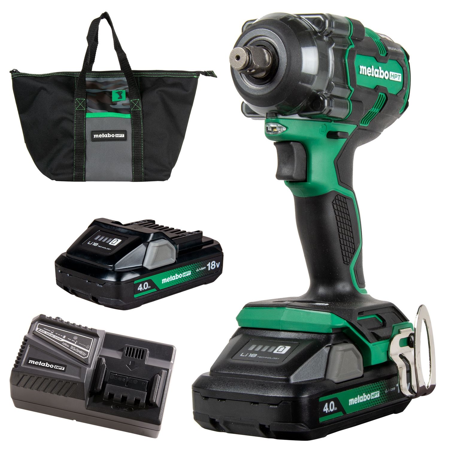 Metabo-18V MultiVolt™ 1/2&quot; Cordless Impact Wrench | Metabo HPT WR18DH