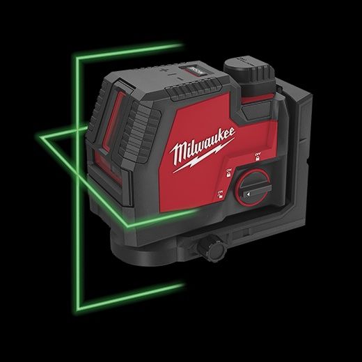 Milwaukee-USB Rechargeable Green Cross Line Laser