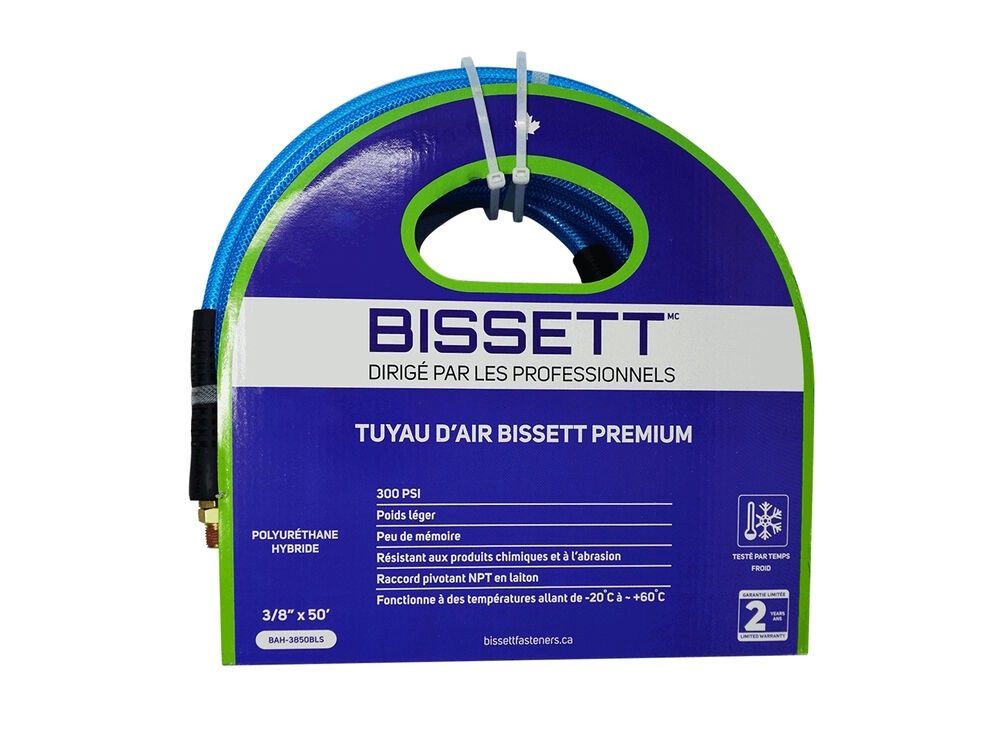 BAH-38100BLS 3/8&quot; BISSETT HOSE 100&#39; BLUE