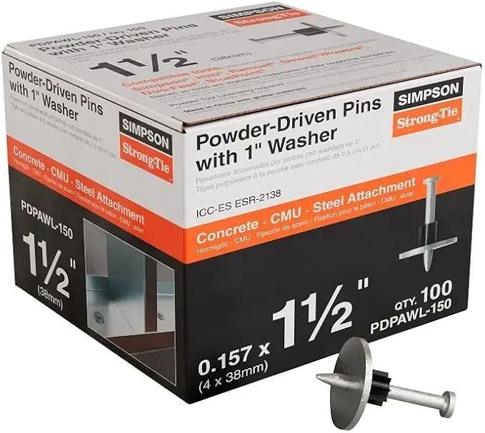 Simpson Strong Tie- PDPAWL-150 1-1/2&quot; by .157&quot; Diameter with 1&quot; Washer (100 per Box)