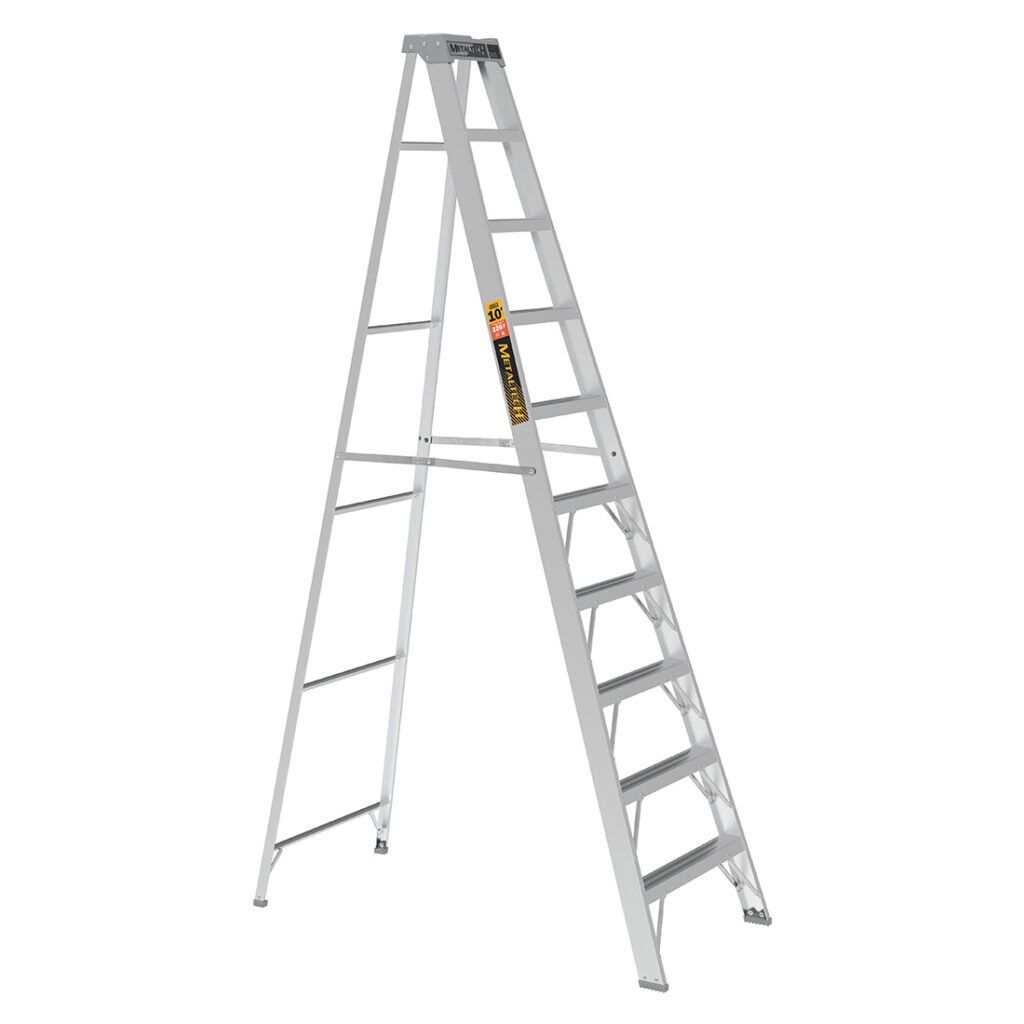 LP-71097 Step Ladder 10ft Aluminum Grade 2 225Lb Capacity