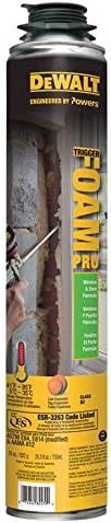 Dewalt Polyurethane 08134P-PWR Expanding Foam Trigger Foam Pro Windows and Doors 29oz 12