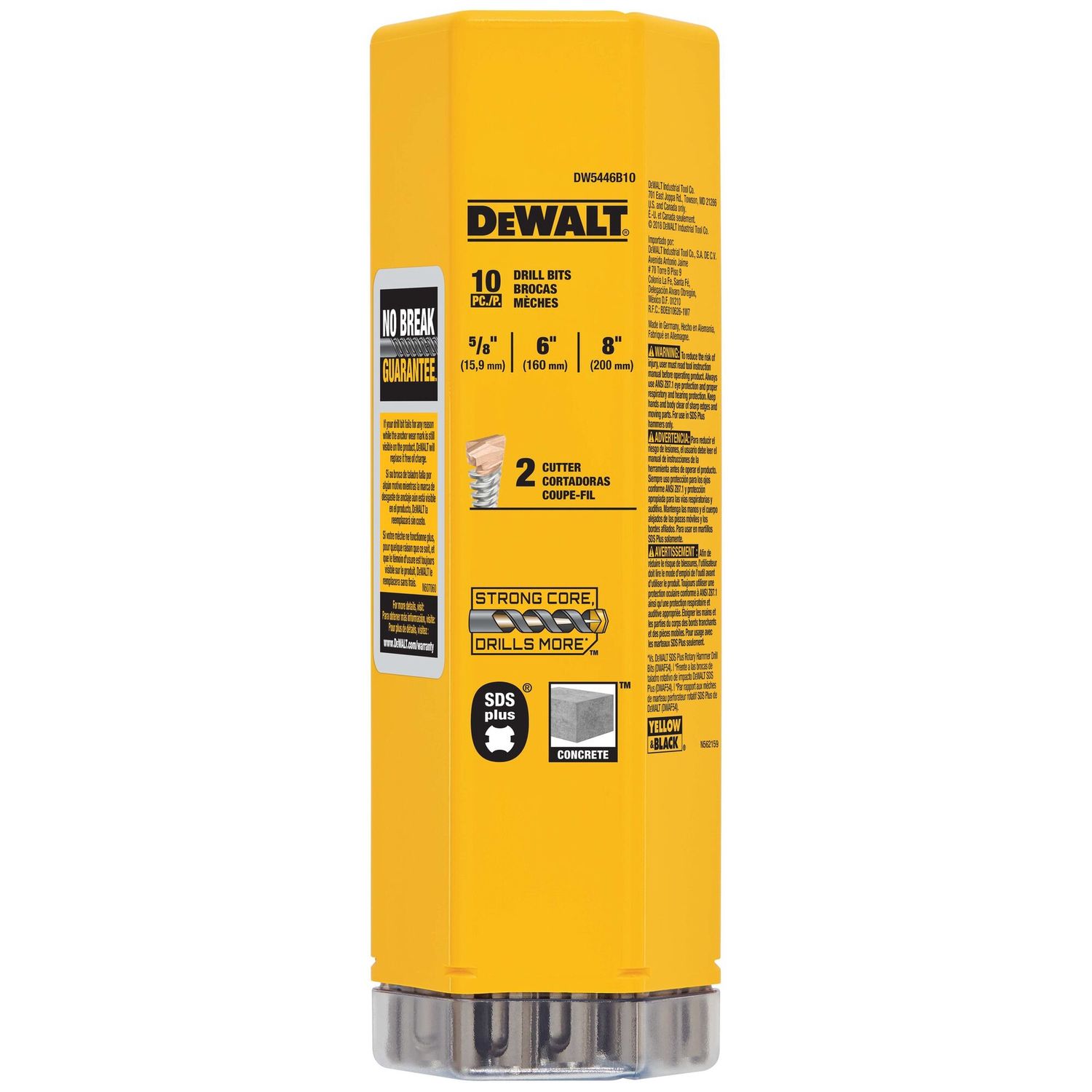 DEWALT- DW5446B10-Rock Carbide SDS+ Hammer Bit