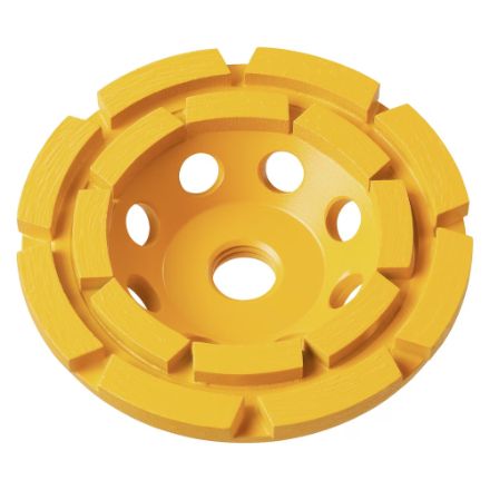 DEWALT 7-Inch Double Row Diamond Cup Grinding Wheel Blister (DW4775)