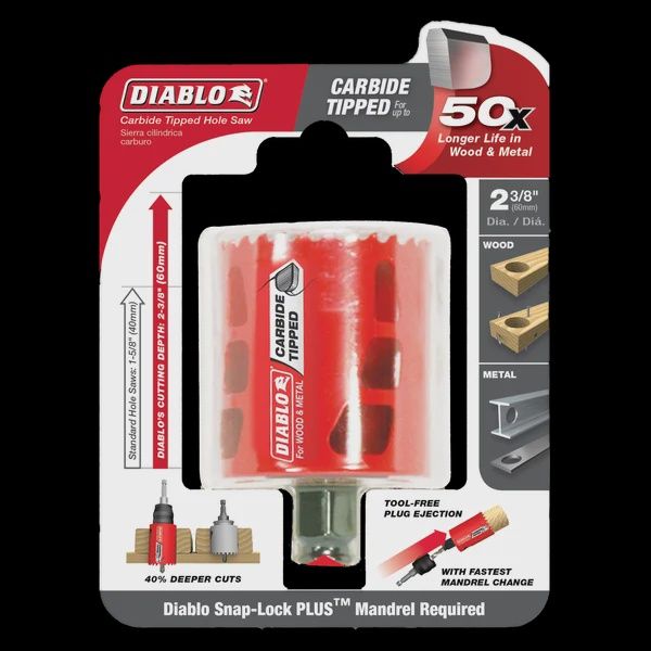 2-3/8&quot; Carbide Teeth Hole Saw for Wood and Metal