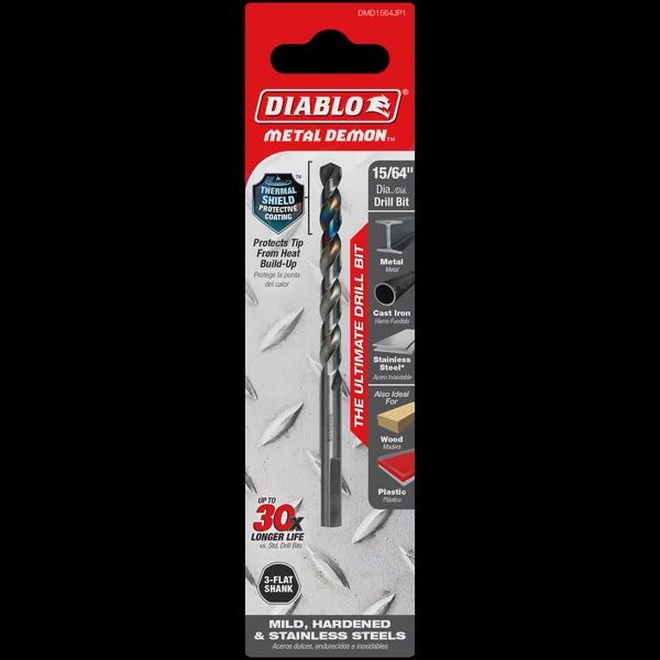 15/64&quot; Metal Demon™ Drill Bit for Mild, Hardened and Stainless Steels