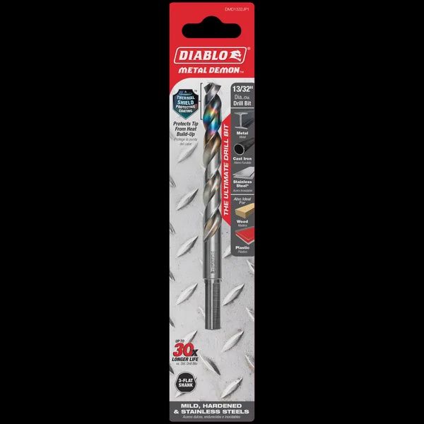 Diablo- 13/32&quot; Metal Demon™ Drill Bit for Mild, Hardened and Stainless Steels