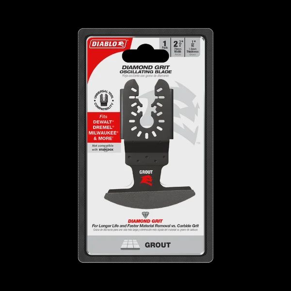 Universal Fit Diamond Grit Oscillating Blade for Grout