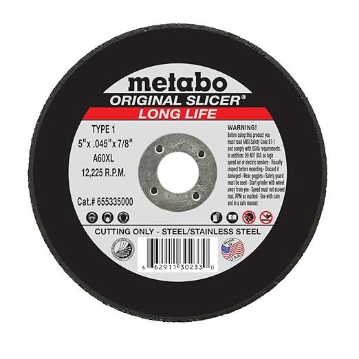 Metabo 655335000 5&quot; x .045 x 7/8 Long Life Slicer, 50 pack