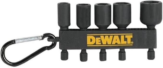 DEWALT 2in Impact Ready Nut Driver Bits Mixed 5pk (DWA178MXNDIRCAR)