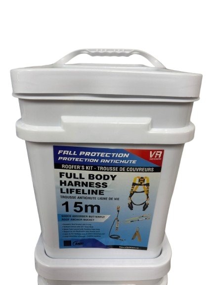 VR-ROOFFBHL Full Body Harness Bucket 15m