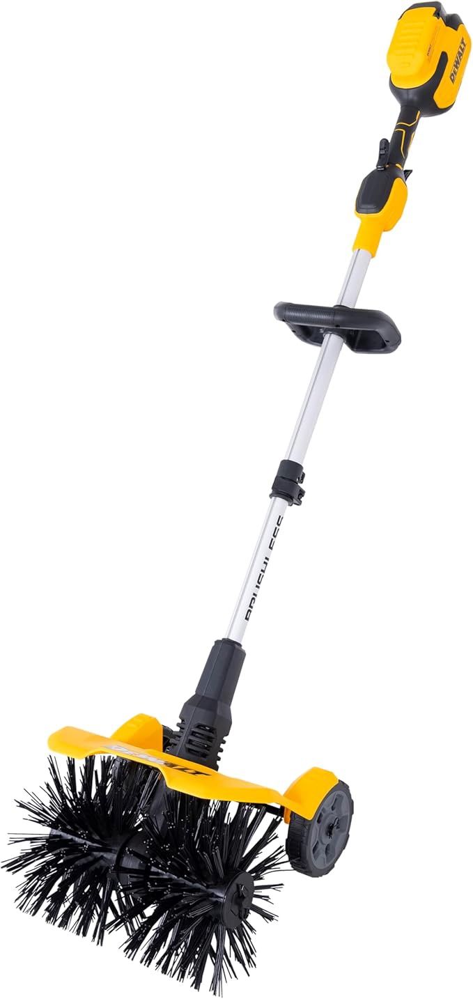 DEWALT 20V Battery Powered Sweeper Brush – High-Power Cleaning for Turf, Grass, Snow &amp; Sidewalks (Tool Only)