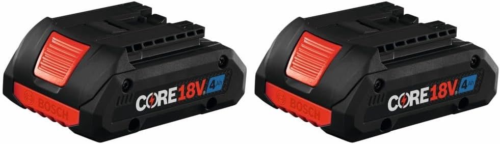 BOSCH GBA18V40-2PK 18V CORE18V® Lithium-Ion 4 Ah Advanced Power Battery, 2-Pack