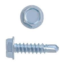 H Paulin 537-233  10 X 1 Self-Drilling Zinc Metal Screws (500 pcs)