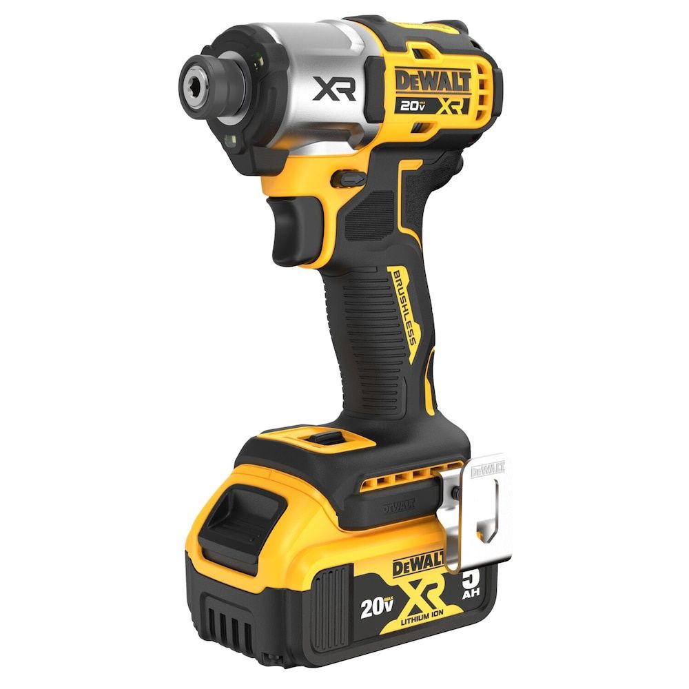 DEWALT 20V MAX XR Lithium-Ion Brushless 1/4 in. 3-Speed Impact Driver Kit with (1) 5Ah Battery and Charger