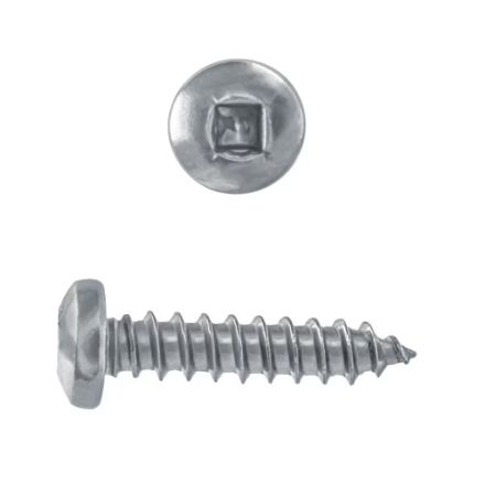 H Paulin  537-124 8 x 3/4-inch Square Drive Pan Sock Metal Screw, 1000pcs