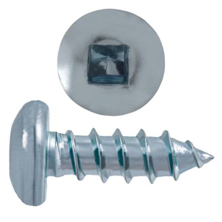 H Paulin 537-211 10 x 5/8-in Pan Head Square Drive Self-Tapping Sheet Metal Screws, Zinc-Plated, 750pcs