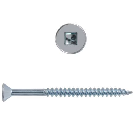 H Paulin 537-049 10 x 2-1/2 in. Zinc Coated Flat Head Square Drive Wood Screws 250 pcs