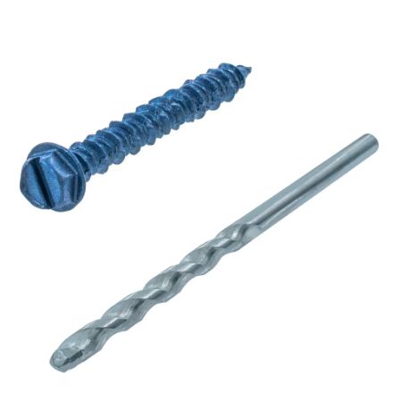 H Paulin 537-801 3/16 x 1-3/4-inch Flat Socket Head Concrete Screw - 100pcs
