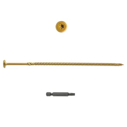 H Paulin PRO 621513 3/8x10-inch Truss Head Star Drive Structural Screw 50 pcs