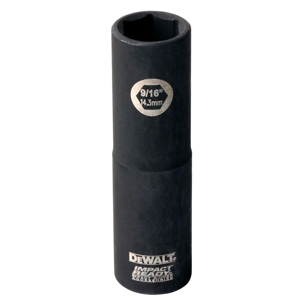 DEWALT 9/16-inch Deep Impact Ready Socket 1/2-inch Drive