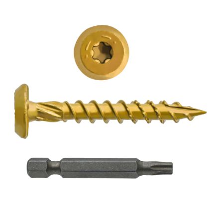H PaulinPRO 621503 1/4x2-inch Truss Head Star Drive Structural Screw 50 pcs