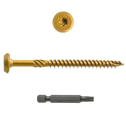 H PaulinPRO 621498 5/16x5-inch Truss Head Star Drive Structural Screw 50 pcs