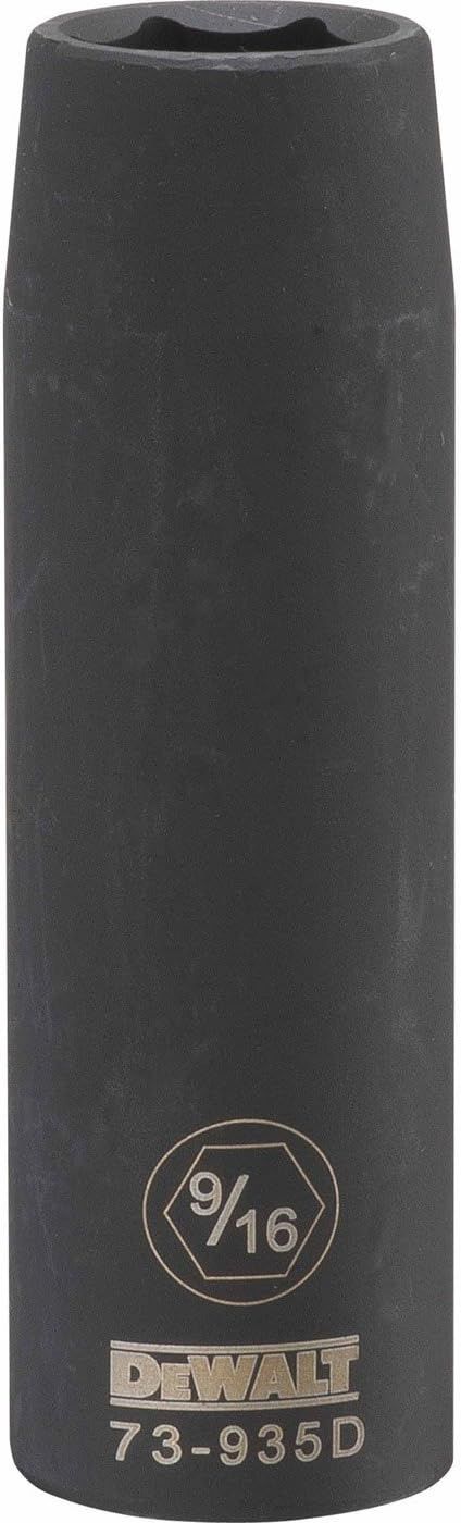 DEWALT DWMT73935OSP 6 Point 1/2&#39;&#39; Drive Deep Impact Socket 9/16&#39;&#39; SAE