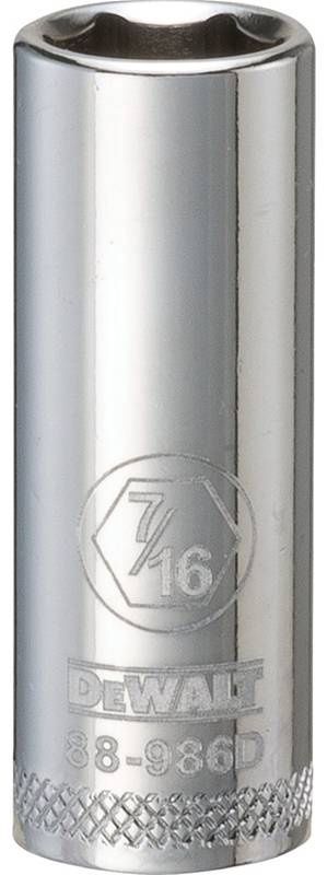 Dewalt DWMT88986OSP Mechanics 6PT 3/8&#39;&#39; Drive DP Socket 7/16&#39;&#39; SAE