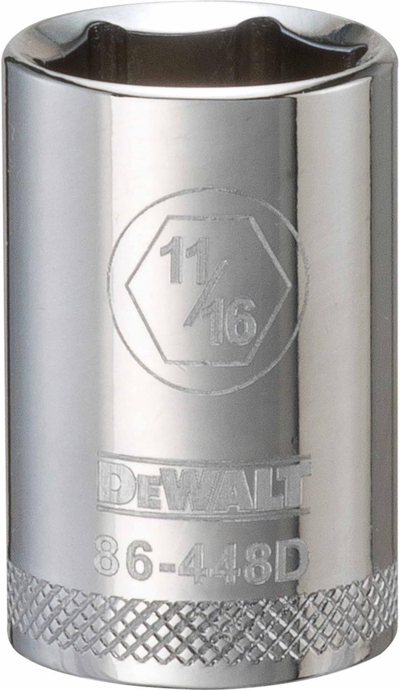 DEWALT DWMT86448OSP 6 Point 1/2&#39;&#39; Drive Socket 11/16&#39;&#39; SAE
