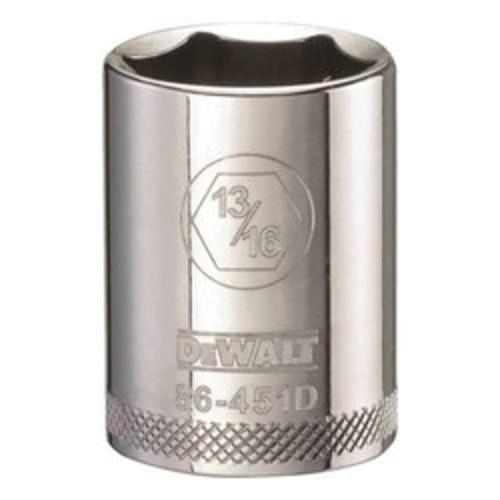 DeWALT® DWMT86451OSP Socket, 1/2 in Hex Drive, 13/16 in, 6 Points